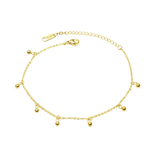 Blumenkind Fusskettchen Gold BGF04GO