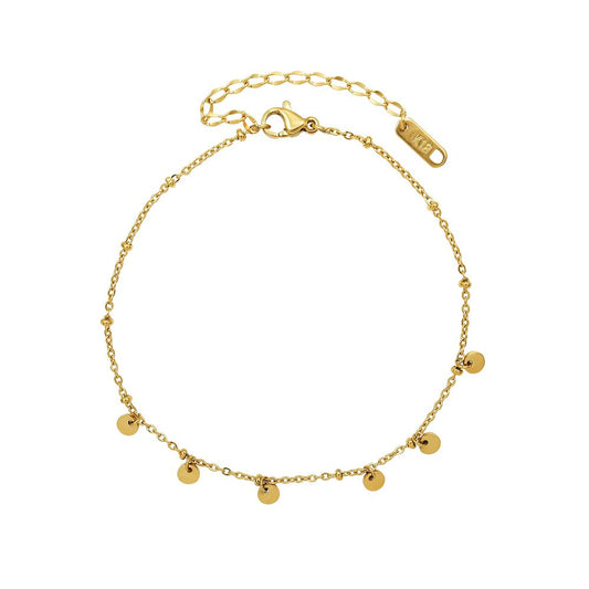 Blumenkind Fusskettchen Gold BGF08GO