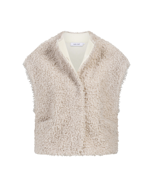 Knit-ted joshie Weste Creme