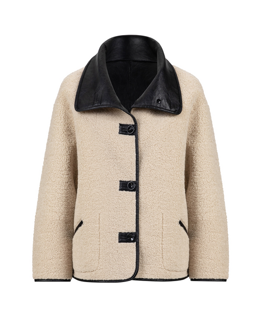 Knit-ted Cozy Jacke Creme