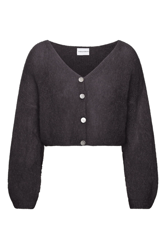 American Dreams Cardigan Cornelia Cropped Black