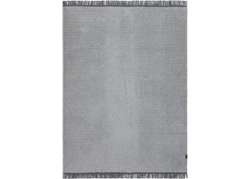 David Fussenegger Vienna Decke uni mit Fransen grau