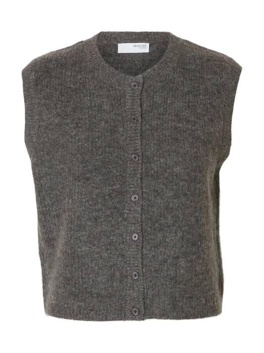 Selected Lulu Vest Ligth Grey