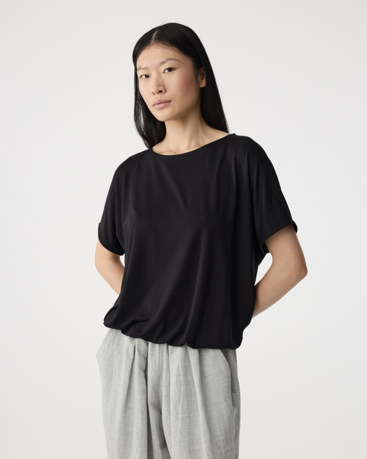 Knit-ted Balloon Top Black