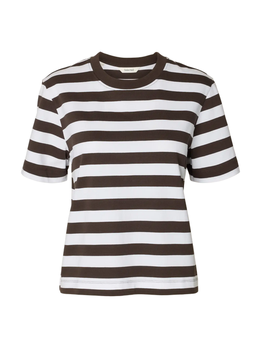 Fessential Boxy Striped Tee