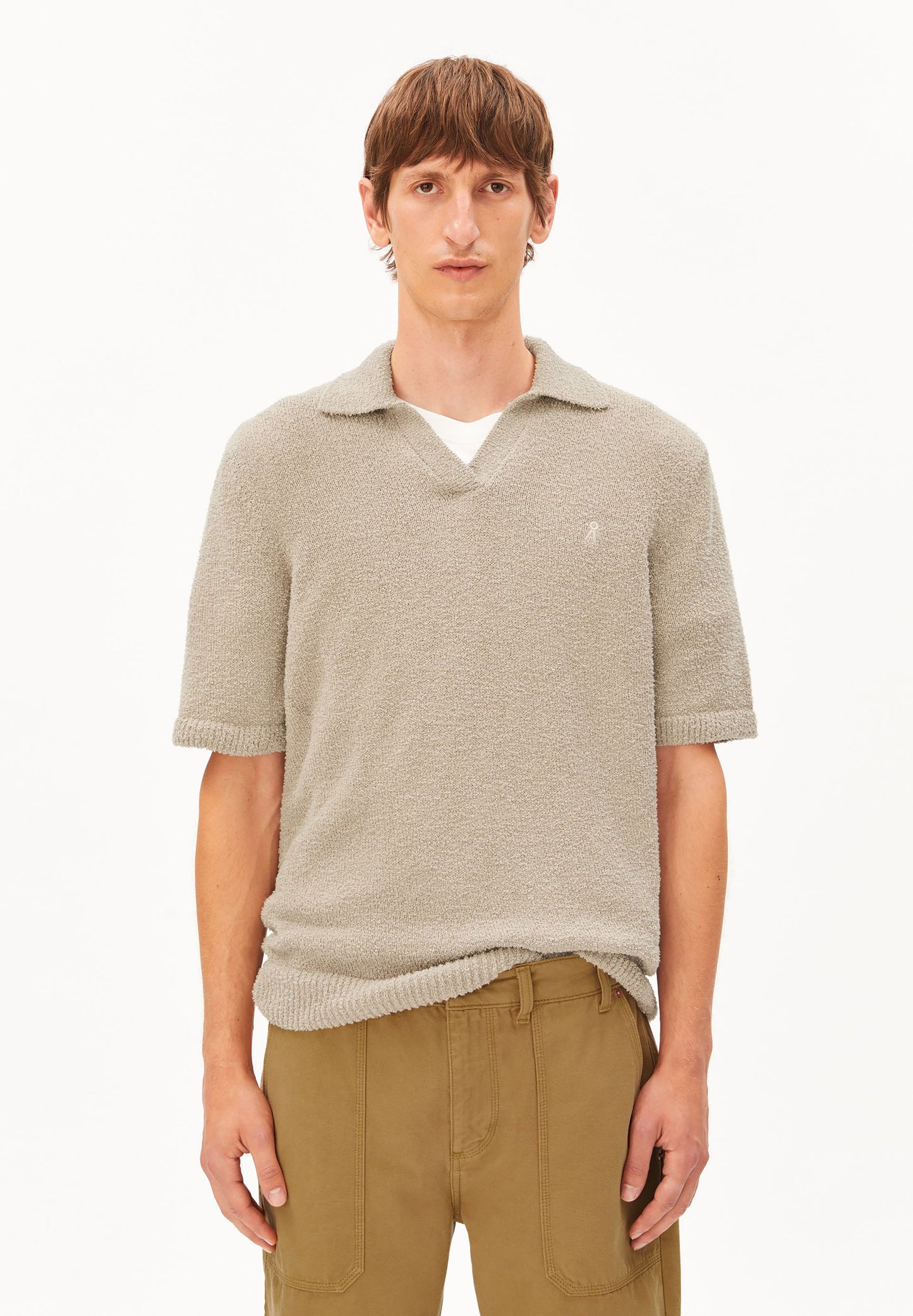 Boucle Knit Poloshirt