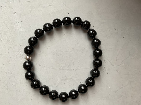Marie C. Compliment Necklace Bold //2 black Onyx