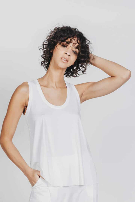 Deep white black swing top